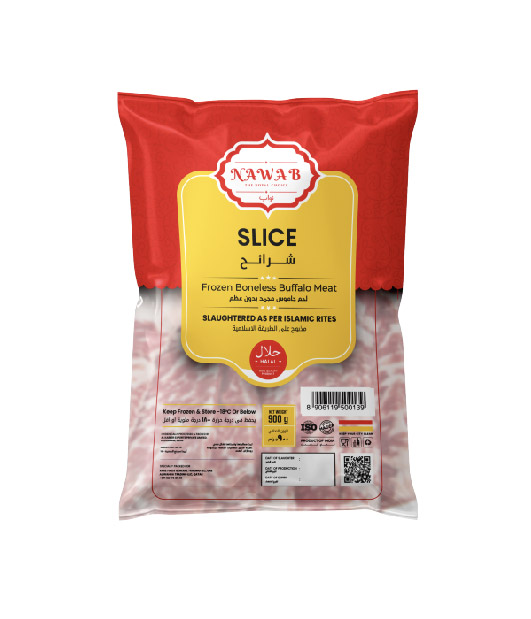 Nawab Frozen Boneless Buffalo Meat(Slice)